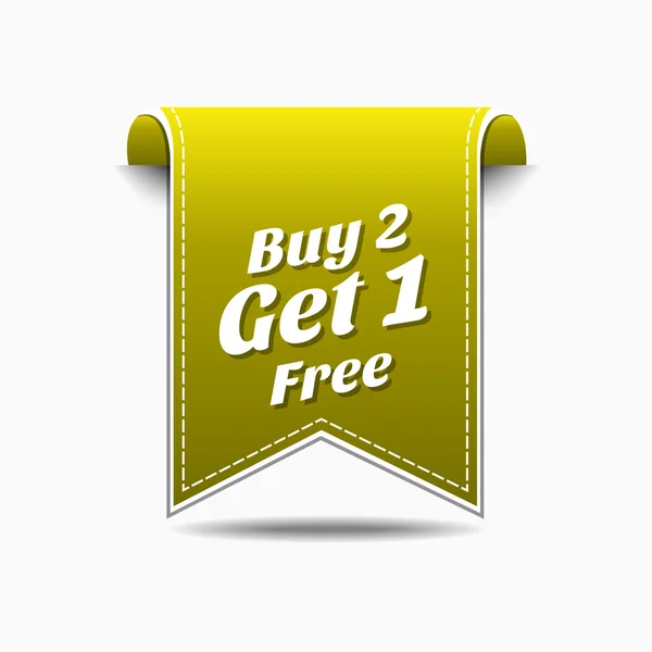 Buy 2 get 1 free Icon — Stock Vector