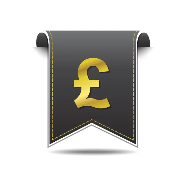 Symboldesign für Pfund-Zeichen — Stockvektor