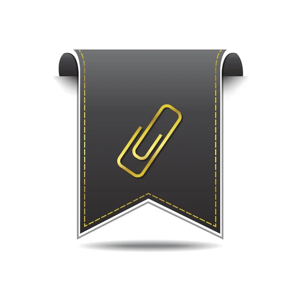 Clip de papel icono de diseño — Vector de stock