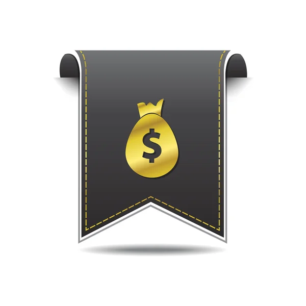 Dólar signo icono de diseño — Vector de stock