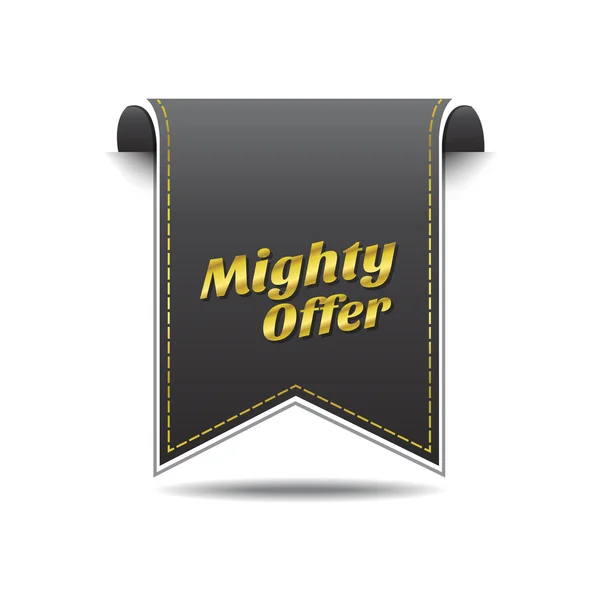 Mighty Offer Icon Design — Stock Vector