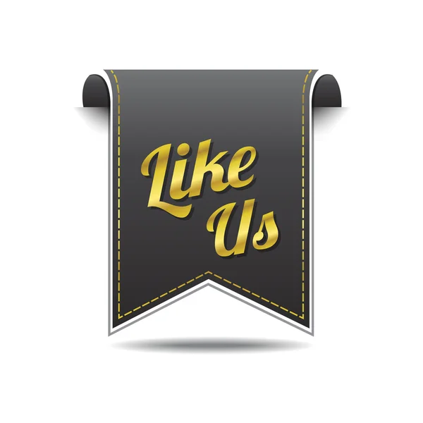 Like Us Icon Design — Stock Vector