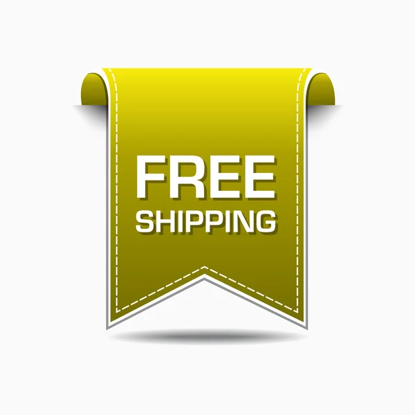 Free Shipping Icon Design — Stock Vector