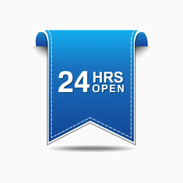 24 timmar öppna ikon Design — Stock vektor