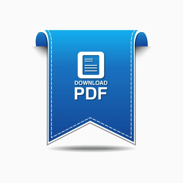 PDF Download ikona designu — Wektor stockowy