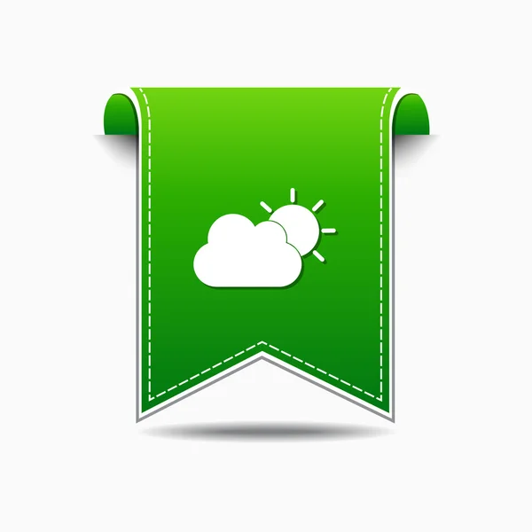 Sunny Cloud Icon Design — Stock Vector