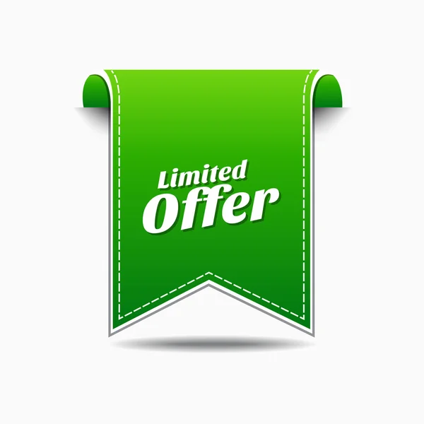 Limited Offer Icon Design — Stock Vector