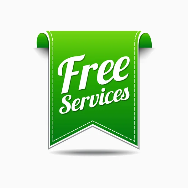 Diseño de iconos de servicios gratuitos — Vector de stock