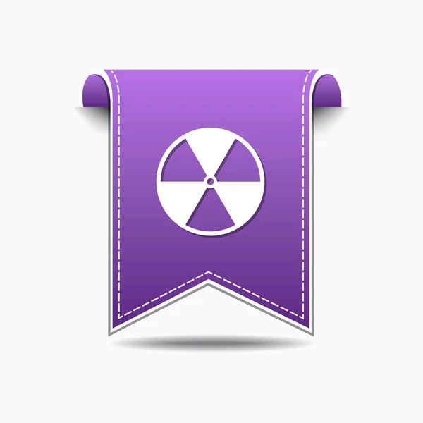 Radioactieve Sign pictogram ontwerp — Stockvector