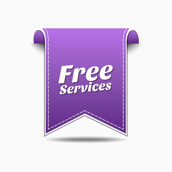 Services gratuits Icône Design — Image vectorielle