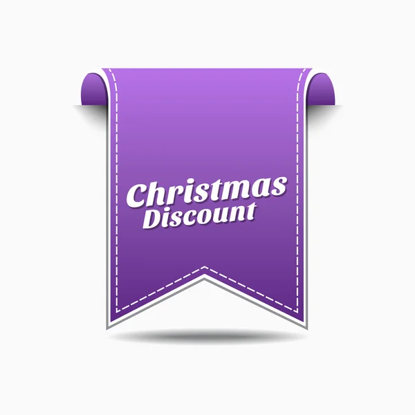 Christmas Discount Icon Design — Stock Vector