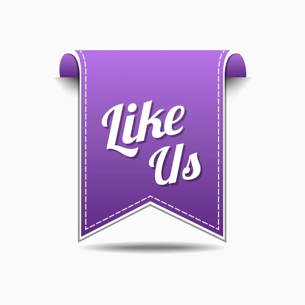 Like Us Icon Design — Stock Vector