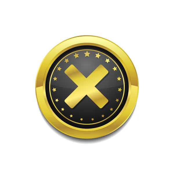 Icône de bouton croix — Image vectorielle