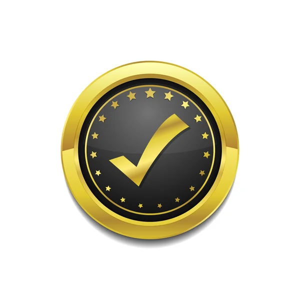 Tick Mark Icon Design — Stock Vector
