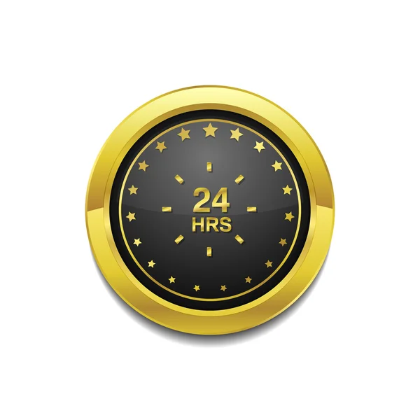 Design de ícone de serviço de 24 horas —  Vetores de Stock