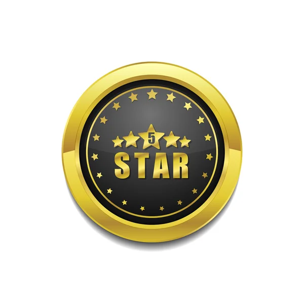 5 hvězd ikony designu — Stockový vektor