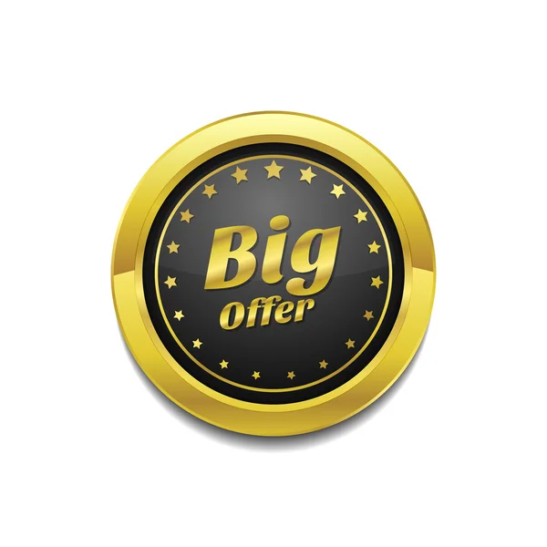 Big Offer Icon Design — Stock Vector