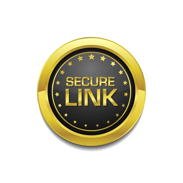 セキュリティで保護されたリンク アイコン デザイン — ストックベクタ