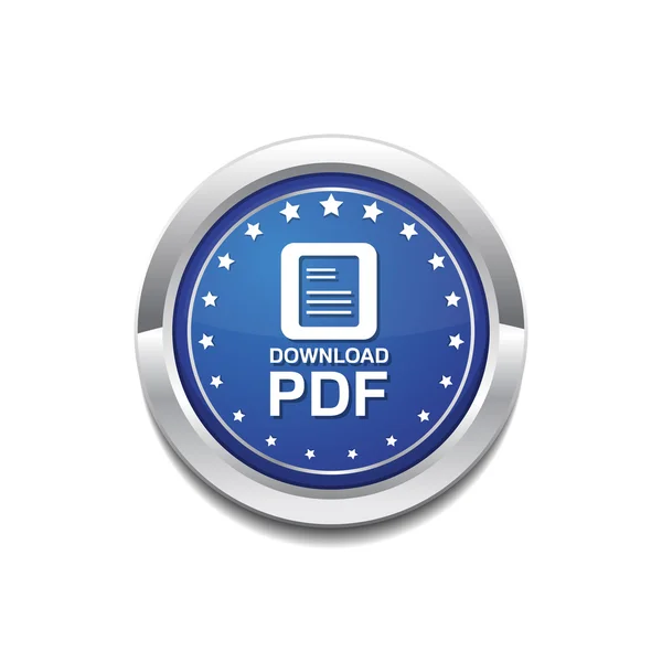 Botón icono del documento PDF — Vector de stock