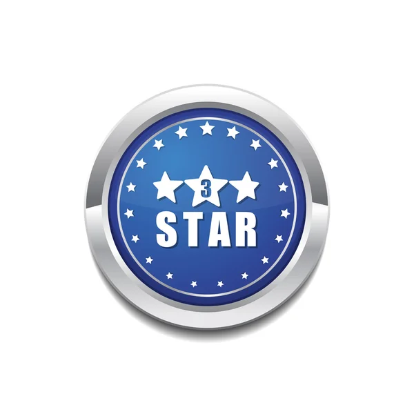 3 gwiazdki ikona designu — Wektor stockowy