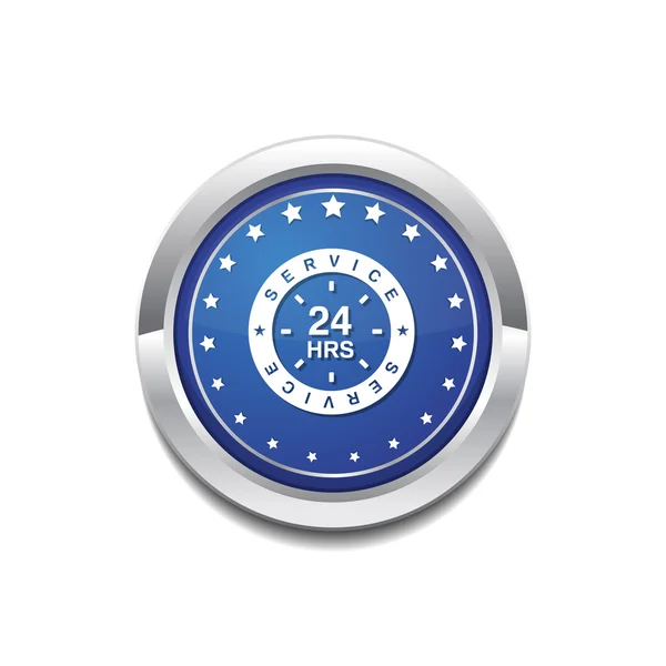 24 heures de service Icône Design — Image vectorielle