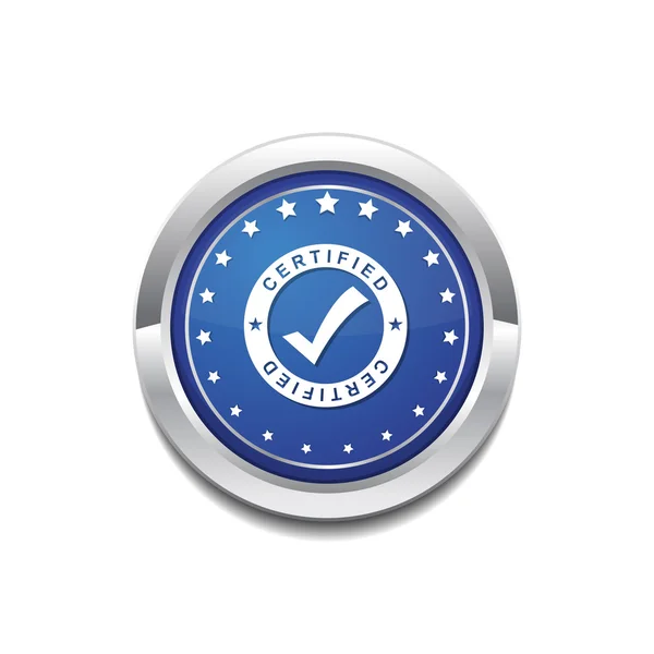 Zertifiziertes Icon Design — Stockvektor
