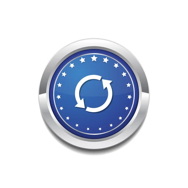 Restablecer botón de icono de sincronización Vectores de stock libres de derechos