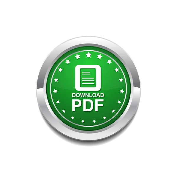 Tlačítko ikona PDF dokument — Stockový vektor