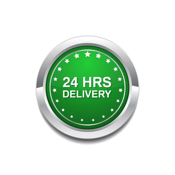 24 Hours Delivery Icon Design — Stock Vector