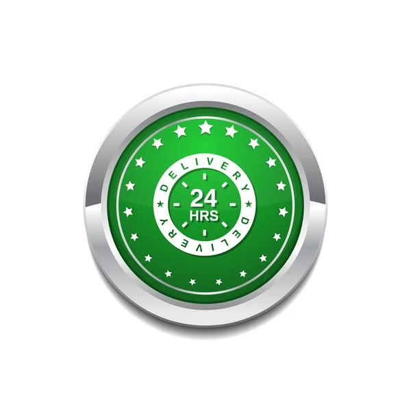 24 timmars leverans ikon Design — Stock vektor