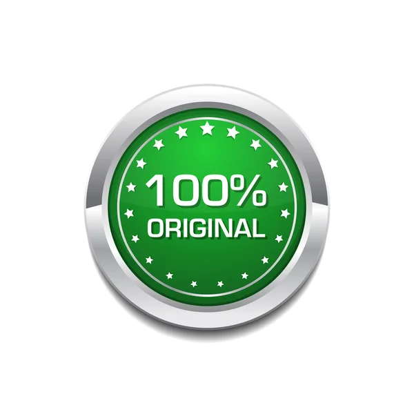 100 Percent Original Icon Design — Stock Vector