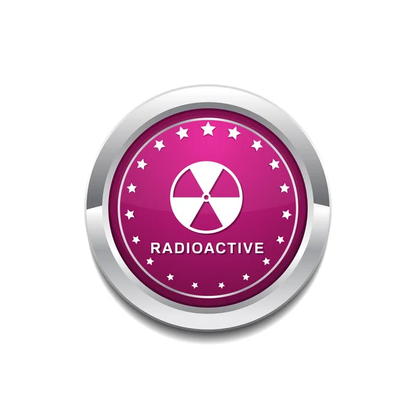 Diseño de Icono de Signo Radiactivo — Archivo Imágenes Vectoriales
