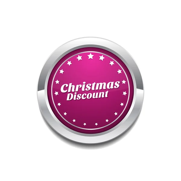 Christmas Discount Icon Design — Stock Vector