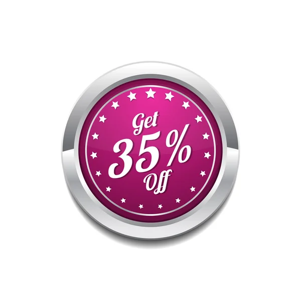 Get 35 percent Icon Design — Stock Vector
