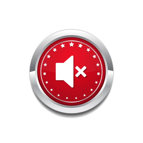 Mute Button Icon — Stock Vector