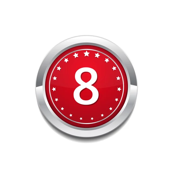 8 numer ikona designu — Wektor stockowy