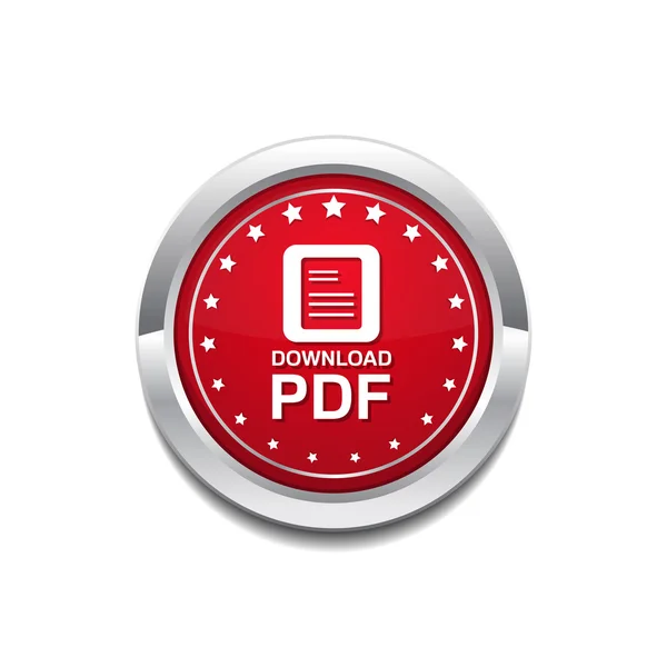 Botón icono del documento PDF — Vector de stock