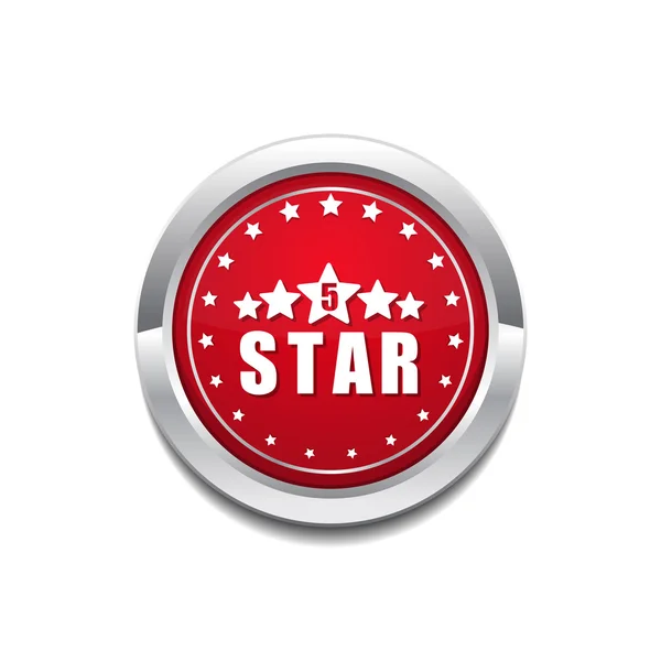 5 gwiazdek ikona designu — Wektor stockowy