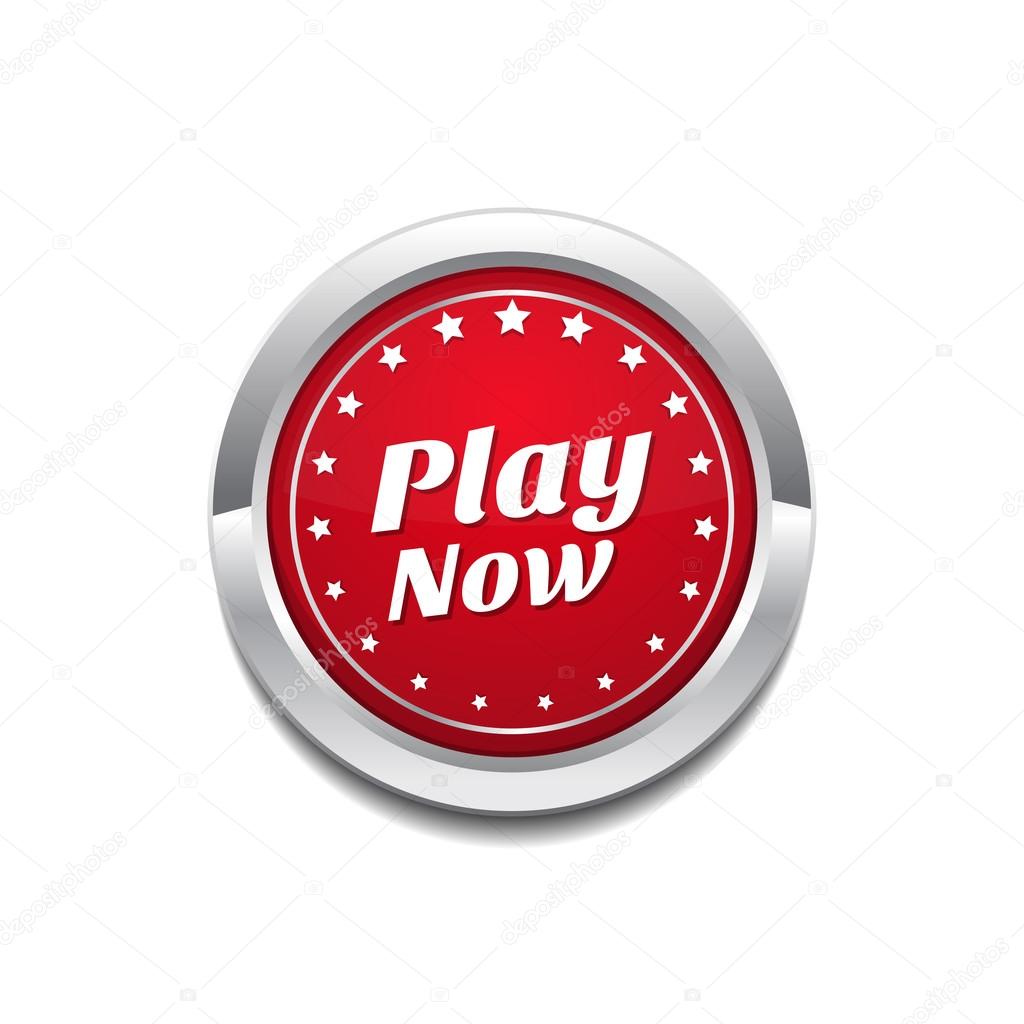 PLAY NOW ICON Stock Vector