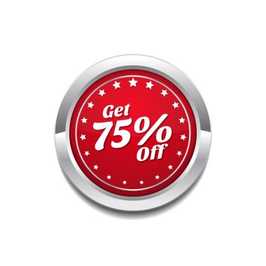 Yüzde 75'i simgesi tasarım almak
