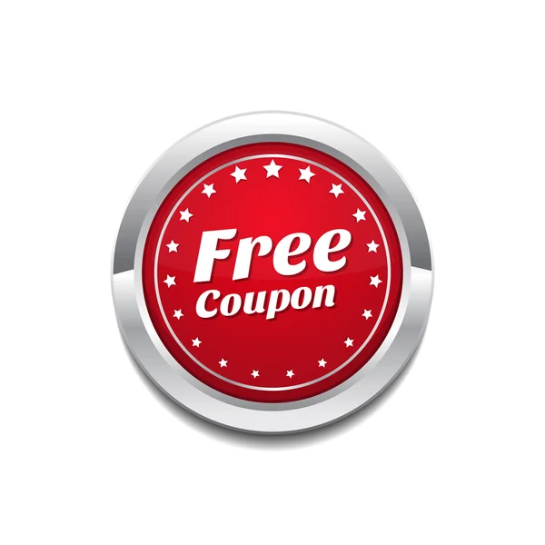 Free Coupon Icon Design — Stock Vector