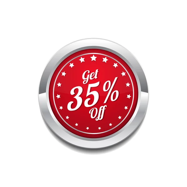 Get 35 percent Icon Design — Stock Vector