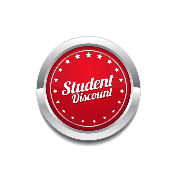Student Discount Icon Design — Stock Vector