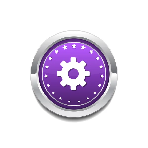 Configurações Ícone botão —  Vetores de Stock