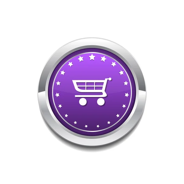 Shopping Icon Button — Stock Vector