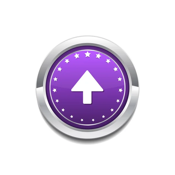 Botão de ícone chave para cima — Vetor de Stock