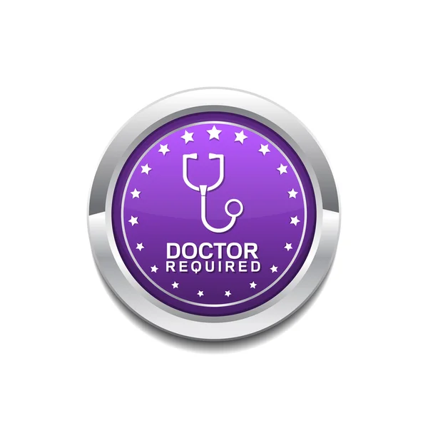 Dokter vereist pictogram ontwerp — Stockvector