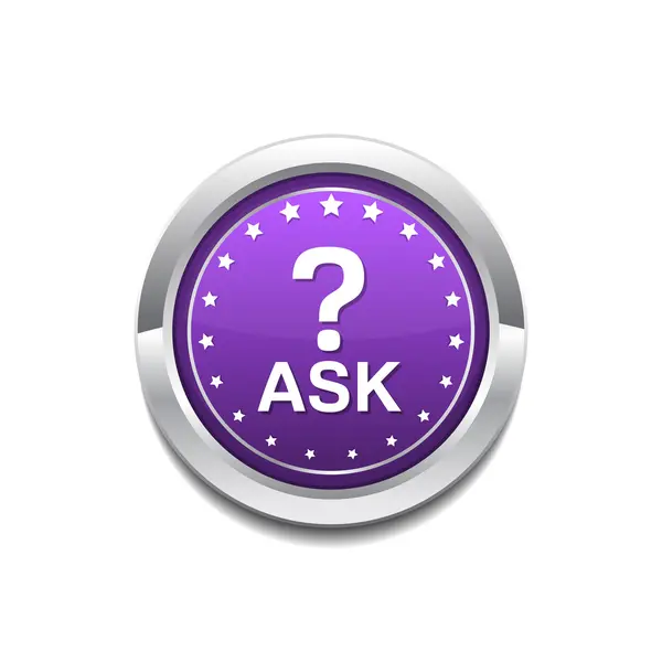 Ask Icon Design — Stock Vector