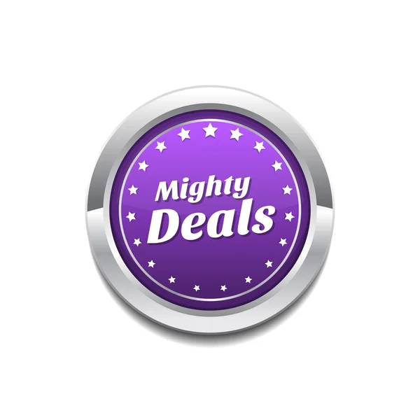 Mighty Deals Icon Design — Stock Vector