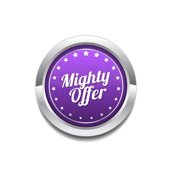 Mighty Offer Icon Design — Stock Vector